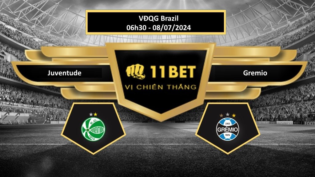 11BET Tip bóng đá Juventude vs Gremio, hôm nay 08/07/2024